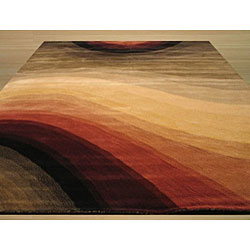 Hand-tufted Desertland Multicolor Wool Rug (5' x 8')