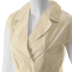 Be Lush Women's Plus Size Double-breasted Blouse