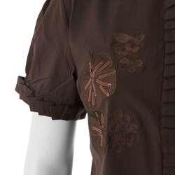 Be Lush Women's Plus Size Embroidered Blouse