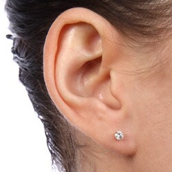 14k Gold 1/4ct TDW Certified Diamond Solitaire Earrings (G-H, VS2)