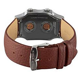 Philip Stein Women's 'Signature' Brown Leather Strap Watch 1-F-FSMOP-CBR 