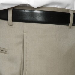 Austin Reed Men's Tan Flat-front Gabardine Trousers