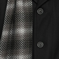 MICHAEL Michael Kors Men's Single-breasted Wool Blend Peacoat with Scarf FINAL SALE