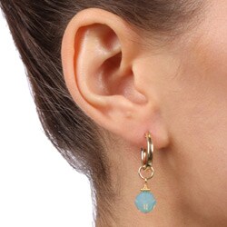 Charming Life 14k Goldfill Lavender, Blue, Green Crystal Earrings