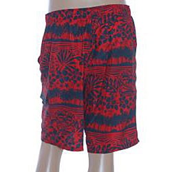 Mad Iguana Men's Tropical Print Cargo Boardshorts