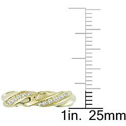 18k Yellow Gold 2/5ct TDW Diamond Fashion Ring (G-H, VS1-VS2)