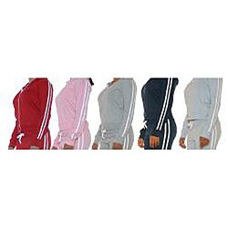 DNLA Women's Athletic Zip Jacket and Pant Set