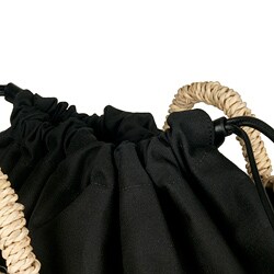 Dolce & Gabbana Crochet Detail Wicker Tote Bag