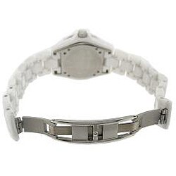 Le Chateau Women's 'Condezza' All-ceramic Zirconia Studded Bezel Watch