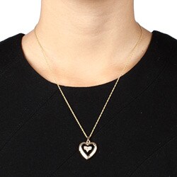 Black Hills Gold Black Onyx Heart-shaped Locket Necklace