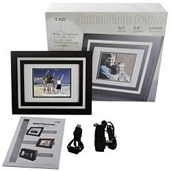 TAO 5.6-inch Mahogany with Brushed Silver Enclosure Digital Photo Frame