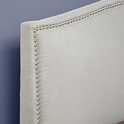 Aisling Cream Fabric Queen Platform Bed