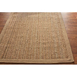 Alexa Eco Natural Fiber Chenille Border Jute Rug (8' x 10')
