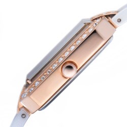 Haurex Italy Women's 'Miroir' Off-white Ceramic Watch