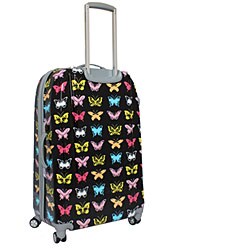 Rockland Vision Butterflies Light Weight 3-piece Hardside Spinner Luggage Set 