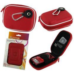 rooCASE Red Med EVA Hard Shell Memory Foam Case for Kodak Digital Camera