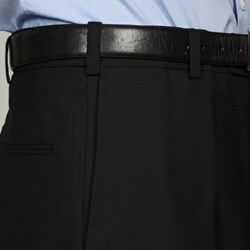 Austin Reed Men's Black Flat-front Reflex Dress Pants
