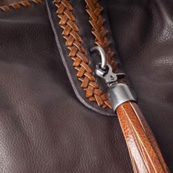 Carla Mancini Pebbled Leather Tote Bag
