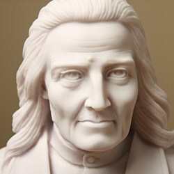 White Bonded Marble Franz Von Liszt Bust