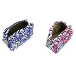 World Traveler Zebra Print Shoulder Tote Bag 
