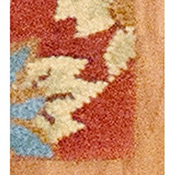 Hand-tufted Indo Rust/ Beige Wool Rug (2'2 x 7')