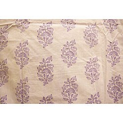 Organic Cotton Elyse Violette King-size Duvet Cover (India)