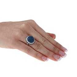 Encore by Le Vian 14k White Gold Sapphire and Diamond Ring