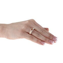 Encore by Le Vian 14k Gold Garnet and 1/3ct TDW Diamond Ring (I-J, I1-I2)
