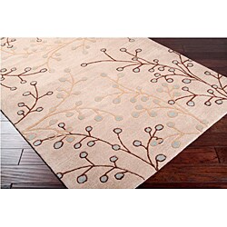 Hand-tufted Whimsy Ivory Wool Rug (5' x 8')