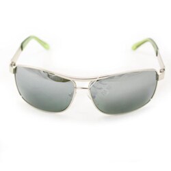Men's D0392 Silvertone Aviator Sunglasses