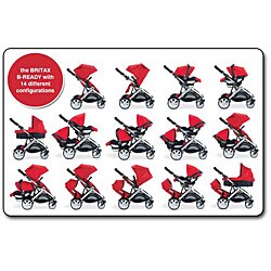 Britax B-Ready Stroller in Red