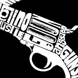 Los Angeles Pop Art Men's 'Crossed Pistols' Shirt