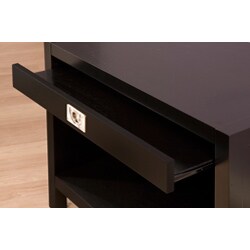 Napa Black 1-drawer Nightstand