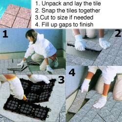 Jointstone Interlocking Sand/ Beige Granite Deck Tiles (Pallet of 60)