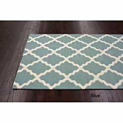 Hand-hooked Alexa Mod Trellis Rug (3'6 x 5'6)