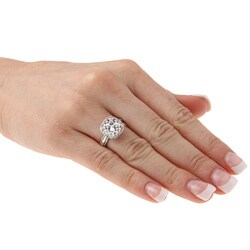 Tacori IV Sterling Silver Clear Cubic Zirconia Cushion Ring