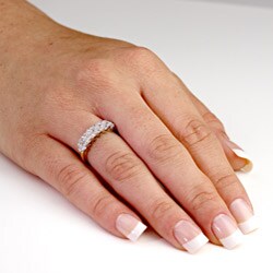 10k Yellow Gold Pave-set Diamond Accent Cutout Ring (G-H, I2-I3)