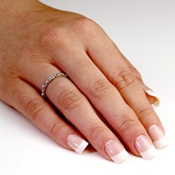 10k Two-Tone Gold Diamond Accent Eternity Band (G-H, I2-I3)