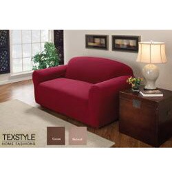 TexStyle Hawthorne Stretch 1-piece Loveseat Slipcover