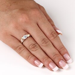 Ultimate CZ Black Hills Gold and Sterling Silver Cubic Zirconia Ring