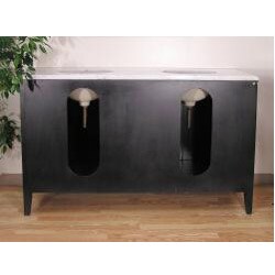 Marble Top 60-inch Double Sink Vanity