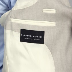 Claudio Morelli Men's Khaki Herringbone Sportcoat