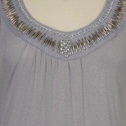 Simply Irresistible Women's Plus Size Sleeveless Embellished Tunic