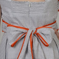 Tiana B Women's Striped Piped Seersucker Sun Dress