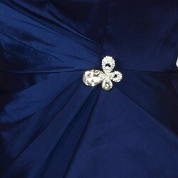 Marina Women's Navy Wing Collar Bolero Jacket Dress