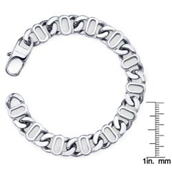 Stainless Steel Men's Fancy Link Bracelet