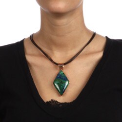 Southwest Moon Copper Arizona Chrysocolla Necklace