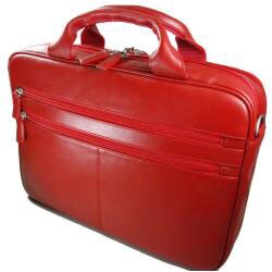 Castello Romano Red Leather Briefcase