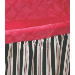 Embrace Bassinet with Black and Pink Bedding