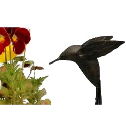 Metal and Glass Hanging Hummingbird Nests Planter (Philippines)